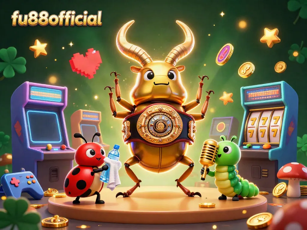 Engage with fu88offical's vibrant online casino gaming scene featuring energetic characters and dynamic elements.
