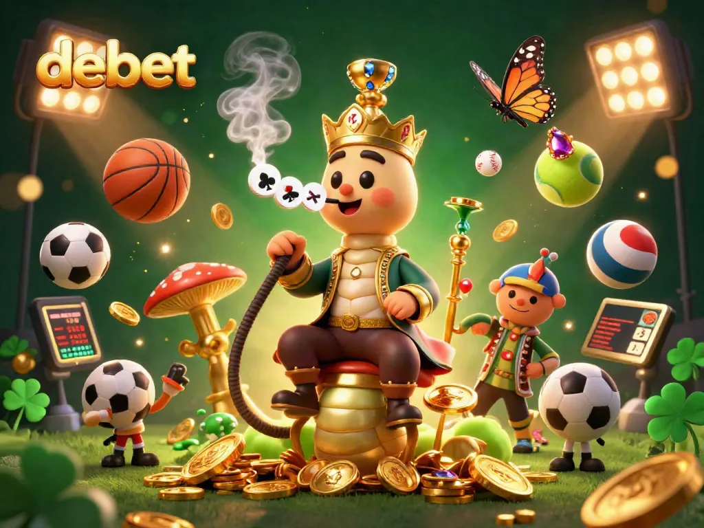 Experience enthralling gameplay at debet with energetic sports betting visuals and captivating casino elements.