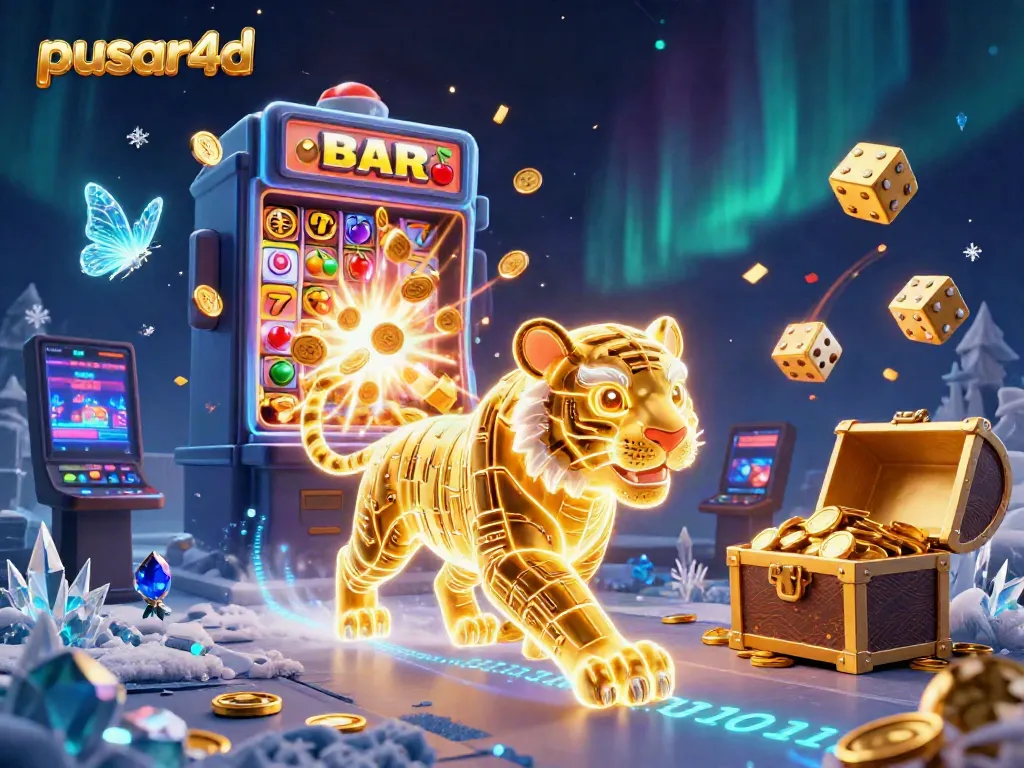 Experience the vibrant energy of pusar4d's magical casino world with stunning visuals and dynamic elements.