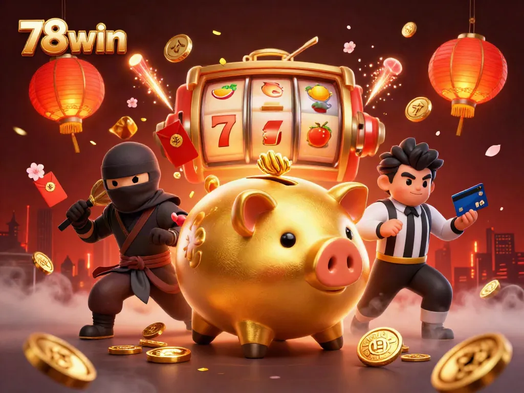 Experience thrilling wins with 78win's exciting online slots, featuring vibrant characters and dynamic gameplay.