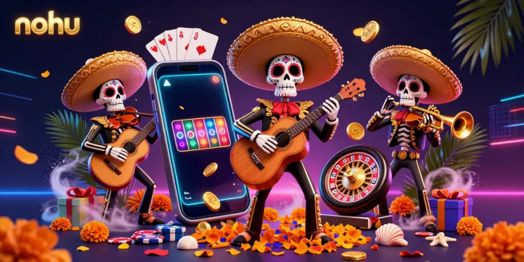 Join the fun with nohu gaming, as skeleton mariachi band wins exciting jackpots!